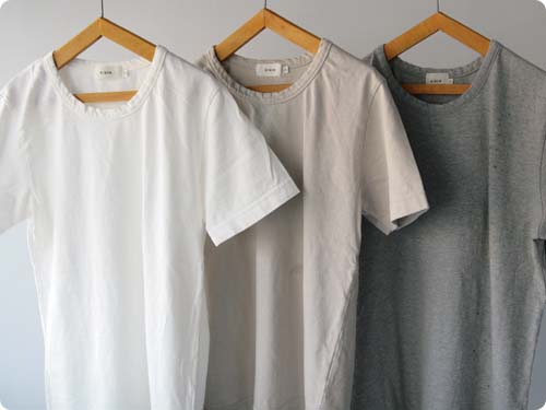 20/1 オーガニック天竺　Uネック半袖