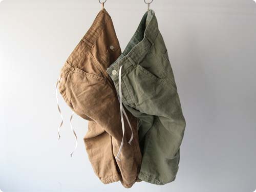 快晴堂 麻キャンパス 山登りパンツ