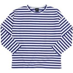 homspun 30/2度詰天竺ボーダー 長袖スリット入りプルオーバー / 60/-フライスタートルネックプルオーバー