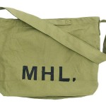 MHL. HEAVY CANVAS SHOULDER BAG / TWISTED COTTON SLUB SOCKS