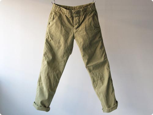 ordinary fits ヘリンボーンワークパンツ