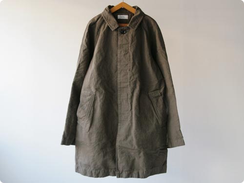 RINEN　40/2 綿リネン力織機平織コート