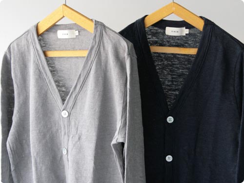 RINEN　60/1 リネンインレイ　カーディガン