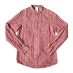 maillot sunset gingham small collar shirts