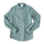 maillot sunset gingham small collar shirts