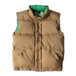 Crescent Down Works ITALIAN VEST TAN×KELLY