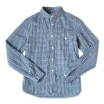 maillot sunset gingham round work shirts