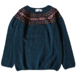 NOR' EASTERLY WIDE NECK NORDIC SWEATER