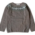 NOR' EASTERLY WIDE NECK NORDIC SWEATER