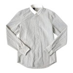Honor gathering dry cotton chambray cleric shirts
