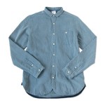 maillot sunset herringbone shirts / libral indigo check B.D. shirts