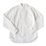 【別注】 maillot sunset stand collar shirts WHITE