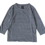 【再入荷】 homspun 天竺七分袖Tシャツ