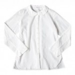 homspun 100/1マイクロシーチング フラットカラーバイアスブラウス