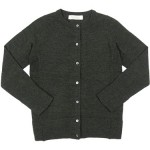 kvivit メリノウール 長袖クルーネックカーディガン