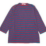 homspun 18/-丸胴天竺ボーダー ボートネックプルオーバー