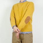 BRICK CREW NECK KNIT パッチ付き