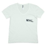 MHL. PRINTED JERSEY LOGO T / HEAVY CANVAS BAG