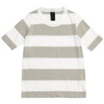 homspun 30/-天竺太ボーダー 七分袖Tシャツ / 五分袖Tシャツ