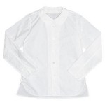 homspun 120/2タイプライター フラットカラー長袖ブラウス / Bigシャツ