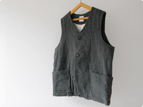 RINEN wool vest / tweed vest