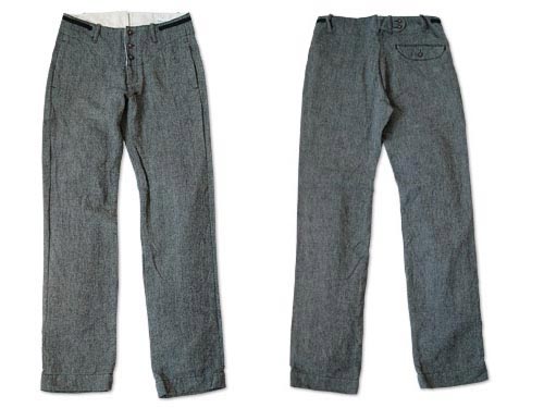 ordinary fits リネンウールディティールパンツ