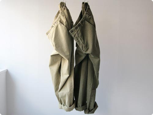 ordinary fits へリンボーン フライトパンツ