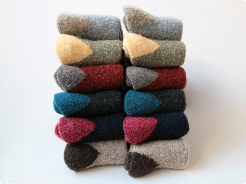 NORWEGIAN STYLE BULKY LONG 2-TONE SOCKS