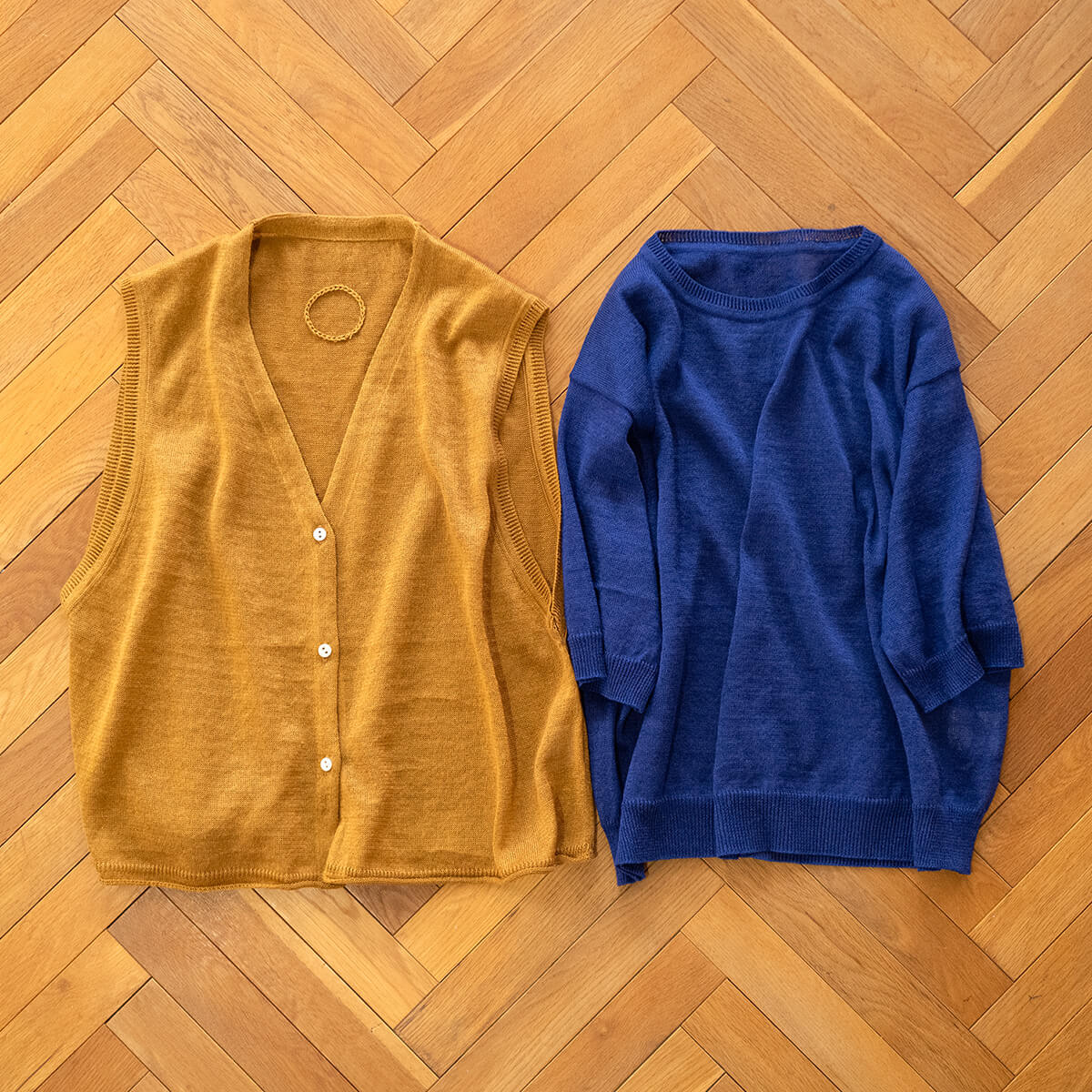 Atelier d'antanのリネンニットシリーズ