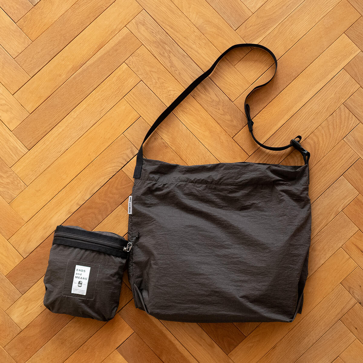 ENDS and MEANS Packable Sholder Bag