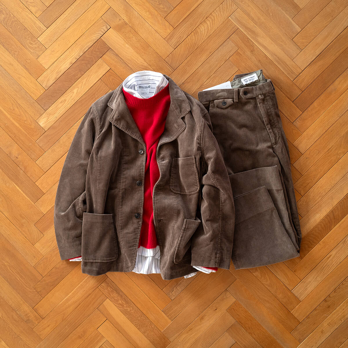 ENDS and MEANS Work Jacket / Grandpa Cord Trousers