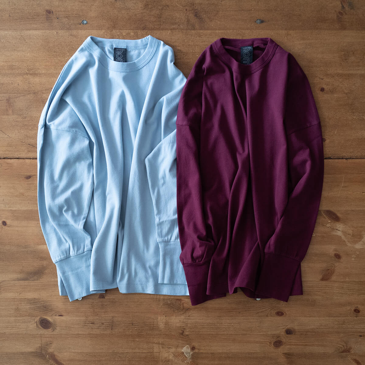 homspun 40/2天竺 長袖BIGプルオーバーが入荷しました。