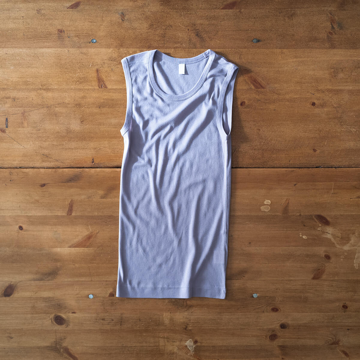 homspun 40/1フライス ノースリーブプルオーバーが入荷しました。