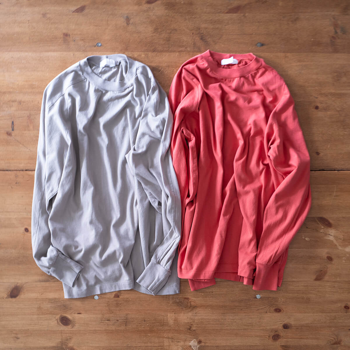 homspun 30/1天竺 長袖切替プルオーバーが入荷しました。