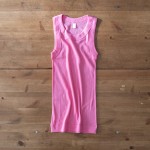 homspun 40/1丸胴テレコ ノースリーブプルオーバーが入荷しました。