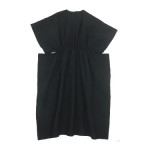 homspun C/Lウェザー ハイウエストギャザーワンピース