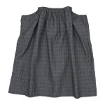 homspun コットンリネンチェック ギャザースカート / コットンリネンウェザー ヨーク切り替え 七分袖ワンピース / リネンソックス