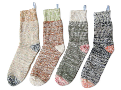 快晴堂 ネップ入り軍足