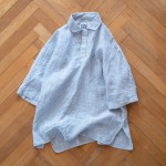 LOLO LIKE リネンシャンブレー 半袖ビッグシャツが入荷しました。