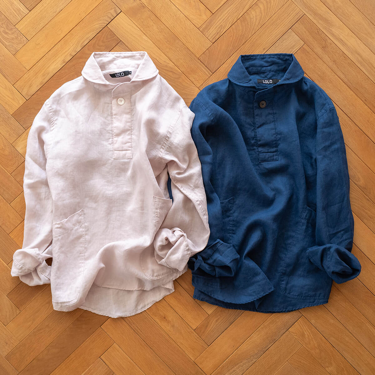 LOLO リネンプルオーバーシャツが入荷しました。