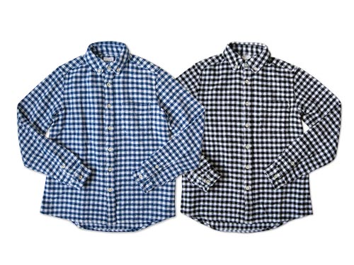 Cotton flannel gingham B.D. shirts