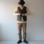 【再入荷】RINEN 1/8ツイードヘリンボーンベスト / テーラードジャケット