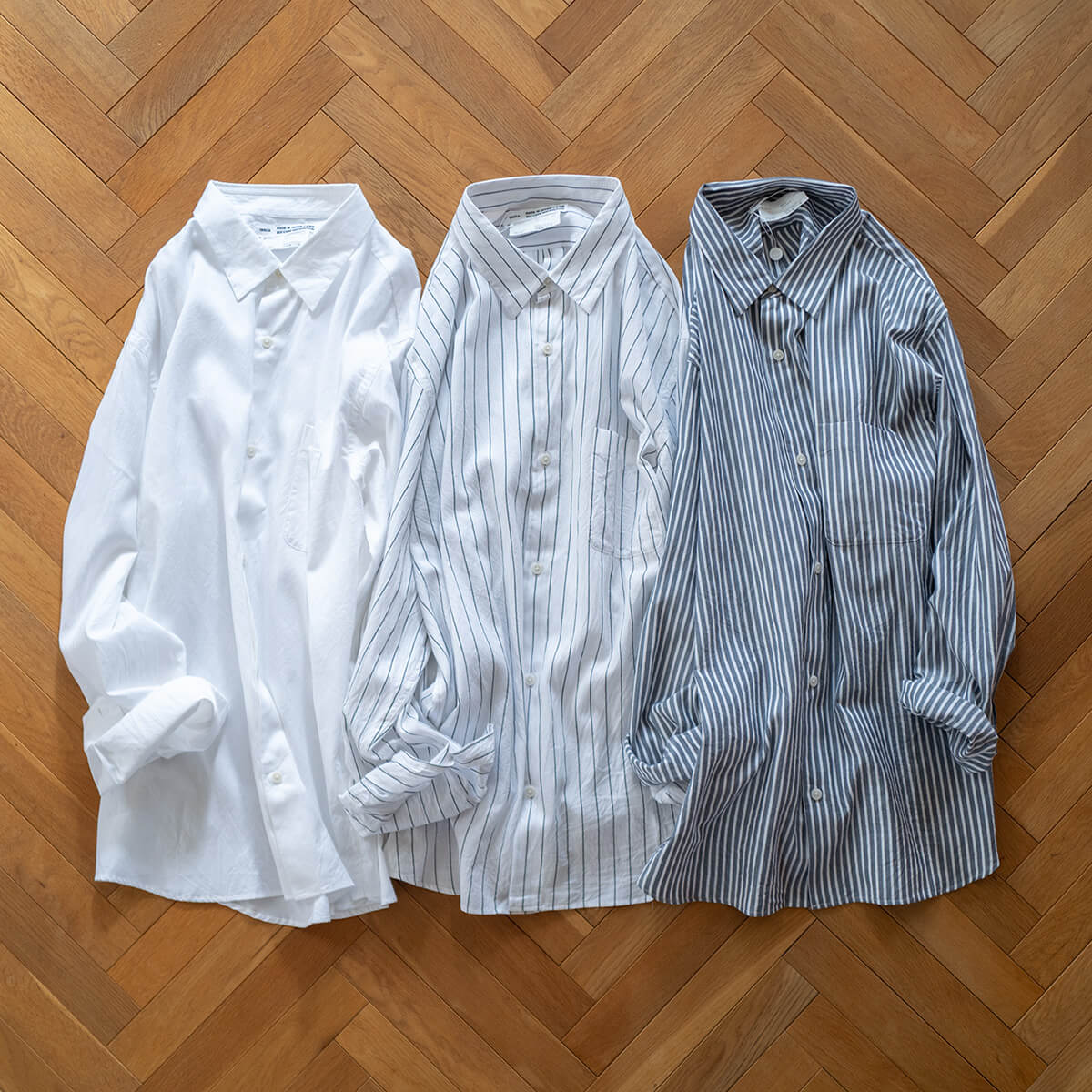 YAECA ボタンシャツ ワイドが入荷しました。