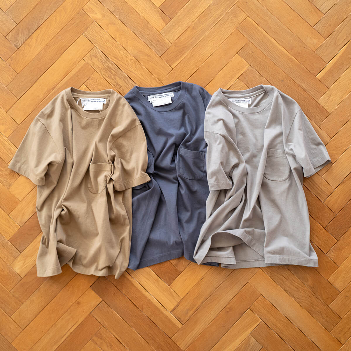 YAECA 度詰めTシャツ ポケット付きが入荷しました。