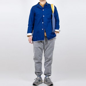 MHL. G.D. POPLIN NOCOLLAR P/O SHIRTS