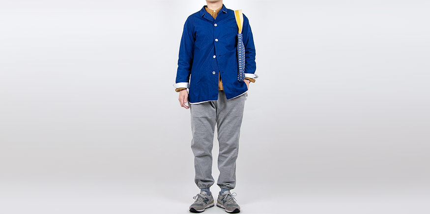 MHL. G.D. POPLIN NOCOLLAR P/O SHIRTS