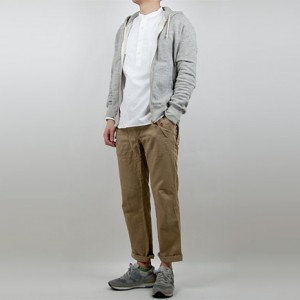 MHL. G.D. POPLIN NOCOLLAR P/O SHIRTS