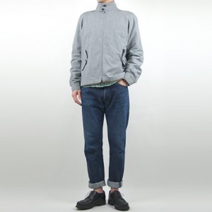 MARGARET HOWELL COTTON LINEN END ON END BLOUSON 020GRAY 〔メンズ〕を使った着こなしコーディネート
