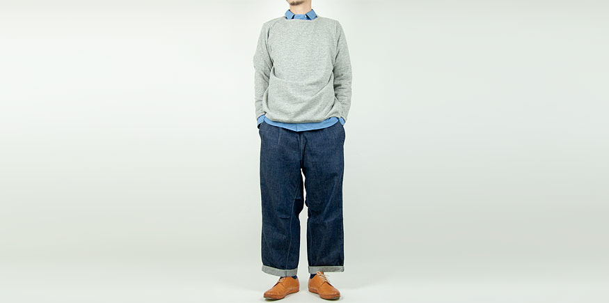 maillot wool sweat trainer GRAY