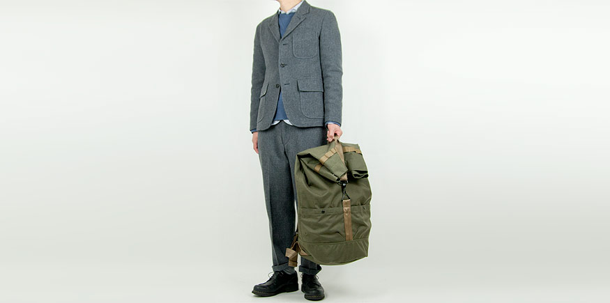 ENDS and MEANS Grandpa Wool Jacket GRAYを使った着こなしコーディネート